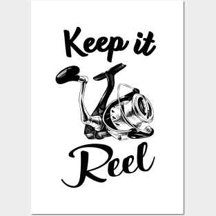 Fishing Reel funny Saying for Anglers Posters and Art